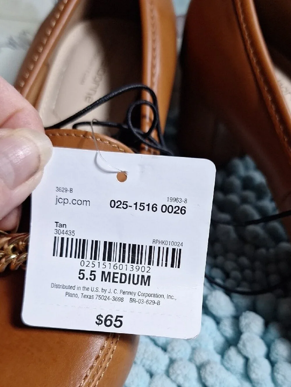 Liz Claiborne Cognac Chain-Trim Heels